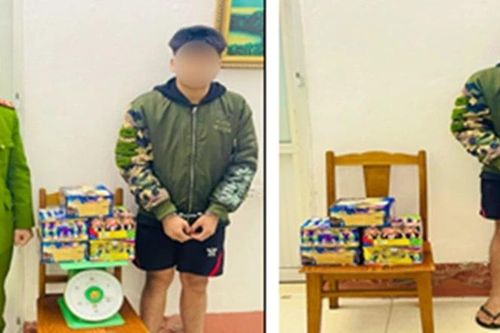 Công an xã ở Phú Thọ bắt giữ đối tượng vận chuyển 9kg pháo hoa nổ