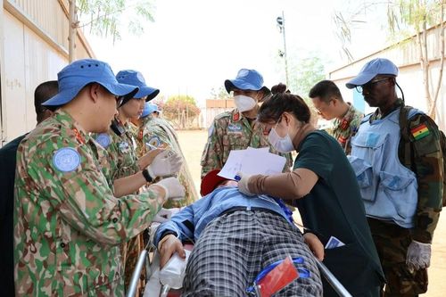 Quân y Việt Nam phản ứng nhanh trước tình huống bất ngờ của Phái bộ UNMISS
