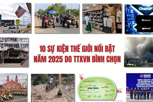 10 sự kiện nổi bật thế giới năm 2025 do TTXVN bình chọn