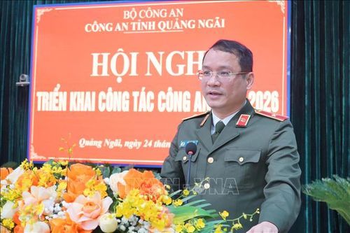 Giám đốc Công an tỉnh Quảng Ngãi được thăng hàm Thiếu tướng