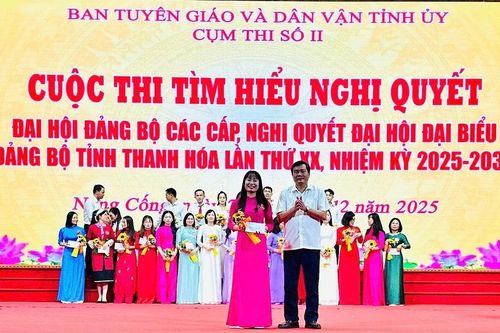 Bế mạc Hội thi tìm hiểu Nghị quyết Đại hội Đảng bộ các cấp, cụm thi số 2