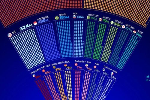Việt Nam có tên trong 20 quốc gia có nhiều người dùng internet nhất