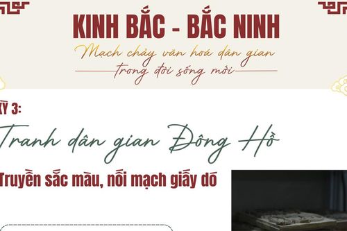 Kinh Bắc - Bắc Ninh mạch chảy văn hóa dân gian trong đời sống mới - Kỳ 3: Tranh dân gian Đông Hồ truyền sắc màu, nối mạch giấy dó