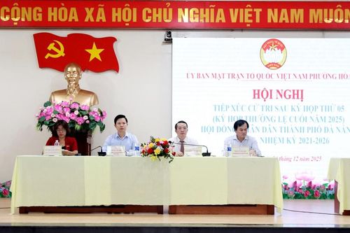 Tổ đại biểu số 5, HĐND thành phố Đà Nẵng tiếp xúc cử tri phường Hòa Xuân
