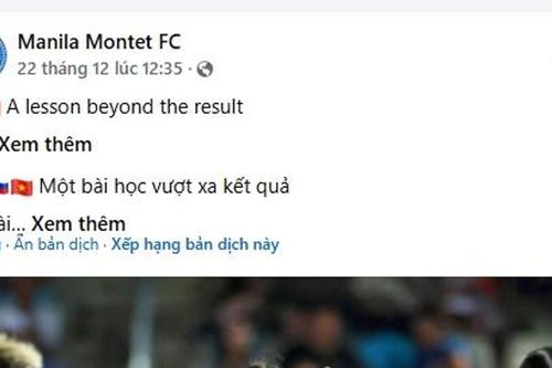 Manila Montet FC: Cổ động viên Việt Nam 'ồn ào' nhờ đam mê