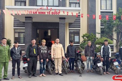 Xử lý nhóm thanh, thiếu niên vi phạm quy định khi tham gia giao thông