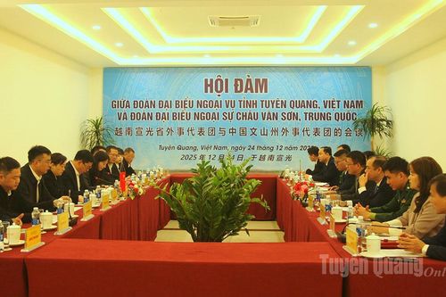 Tuyên Quang – Văn Sơn tăng cường hợp tác quản lý biên giới