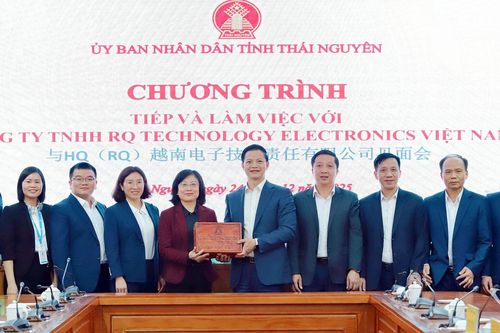 Tập đoàn HQ (Trung Quốc) dự kiến đầu tư 400 triệu USD mở rộng sản xuất tại Thái Nguyên