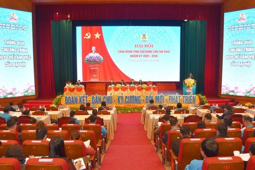 Phiên thứ nhất Đại hội Công đoàn tỉnh lần thứ XVIII, nhiệm kỳ 2025 - 2030
