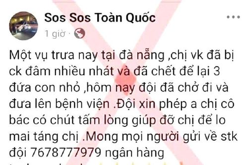 Thực hư thông tin người phụ nữ bị hành hung dã man ở Đà Nẵng đã tử vong