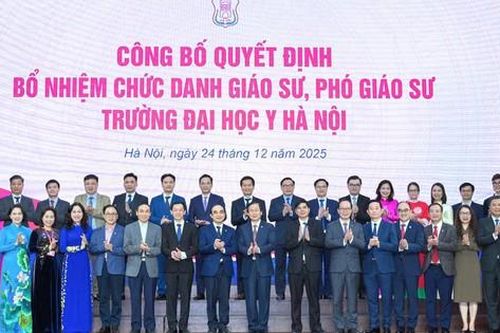 Trường Đại học Y Hà Nội công bố quyết định bổ nhiệm chức danh giáo sư, phó giáo sư năm 2025