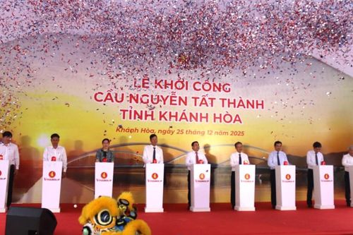 Khởi công cầu Nguyễn Tất Thành - 'Mạch dẫn' chiến lược kết nối phía Nam tỉnh Khánh Hòa