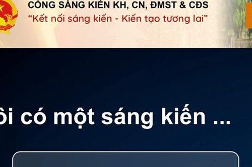 Tiếp nhận hơn 1.000 sáng kiến trên Cổng Sáng kiến KHCN và đổi mới sáng tạo