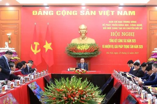 Tổng Bí thư Tô Lâm chủ trì Hội nghị tổng kết công tác năm 2025 của Ban Chỉ đạo Trung ương về phát triển khoa học, công nghệ, đổi mới sáng tạo và chuyển đổi số