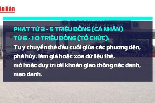 Gian lận thanh toán giao thông điện tử bị phạt đến 5 triệu đồng