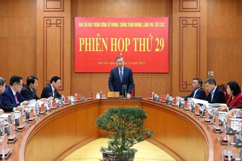 Tổng Bí thư Tô Lâm chủ trì Phiên họp thứ 29 của Ban Chỉ đạo Trung ương về phòng, chống tham nhũng, lãng phí, tiêu cực