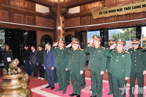 Đại tướng Nguyễn Trọng Nghĩa chủ trì các hoạt động về nguồn tại Thái Nguyên