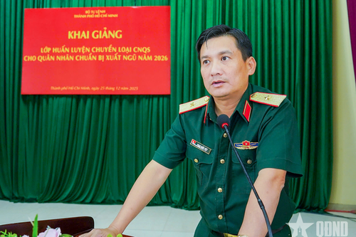 Khai giảng huấn luyện chuyển loại chuyên nghiệp quân sự cho quân nhân chuẩn bị xuất ngũ