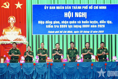 TP Hồ Chí Minh: Hiệp đồng giao, nhận quân năm 2026
