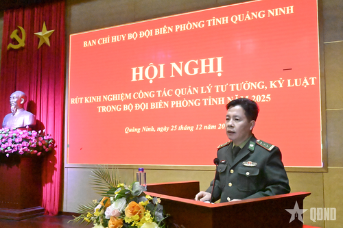 Ban Chỉ huy BĐBP tỉnh Quảng Ninh: Rút kinh nghiệm công tác quản lý tư tưởng, kỷ luật năm 2025