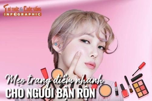 [INFOGRAPHIC] Mẹo trang điểm nhanh cho người bận rộn