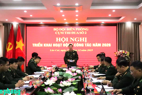 Cụm thi đua số 2 Bộ đội Biên phòng triển khai hoạt động công tác năm 2026