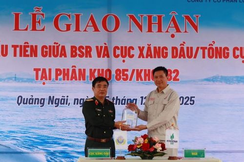 BSR bàn giao lô nhiên liệu đặc chủng đầu tiên phục vụ quốc phòng cho Cục Xăng dầu tại Phân kho 85