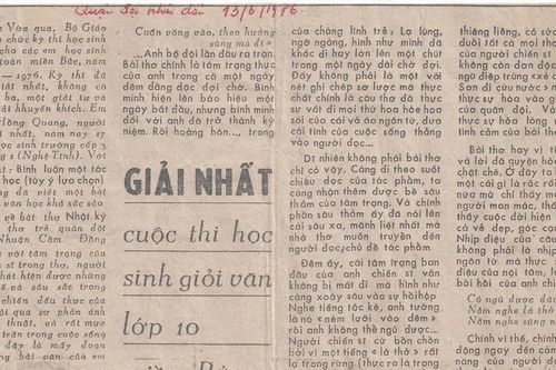Từ một đề văn năm 1976, thầy giáo đề xuất đổi cách ra đề thi học sinh giỏi