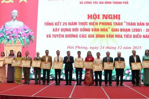 Hải Phòng biểu dương 114 'Gia đình Văn hóa tiêu biểu thành phố'