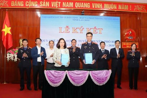 VKSND tỉnh Lai Châu tổ chức ký kết các quy chế phối hợp trong công tác