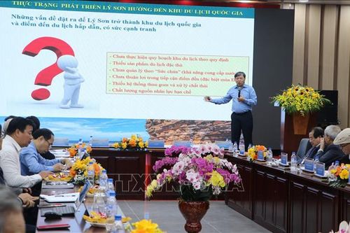 Xây dựng, phát triển khu du lịch Lý Sơn thành khu du lịch quốc gia