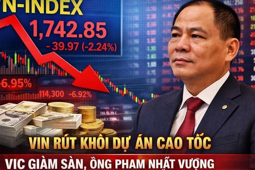 Cổ phiếu VIC giảm sàn ngay khi Vingroup rút đăng ký dự án đường sắt cao tốc