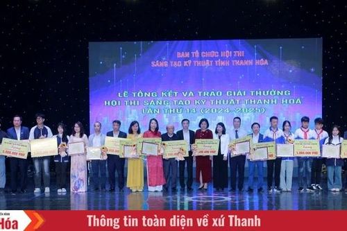 Ngành giáo dục Thanh Hóa có 20 giải pháp đoạt giải hội thi sáng tạo kỹ thuật