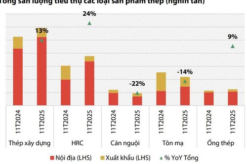 Toàn cảnh ngành thép 2026: Tăng trưởng ấn tượng ở thép xây dựng và cuộn cán nóng