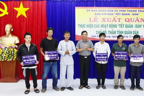 Xã Vĩnh Thạnh Trung xuất quân Tết Quân - Dân 2026