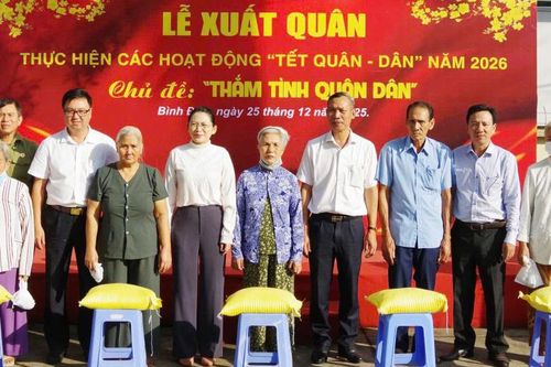 Phường Bình Đức xuất quân Tết Quân - Dân năm 2026