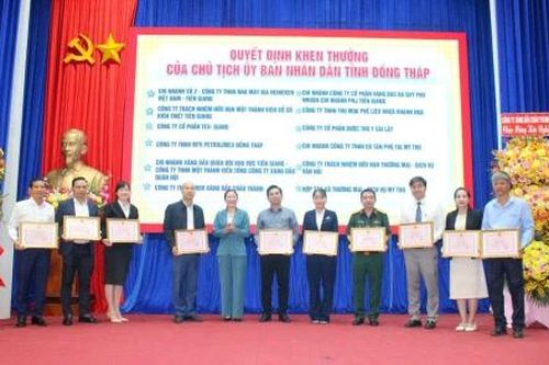 Đồng Tháp: Tuyên dương 160 tổ chức, doanh nghiệp thực hiện tốt chính sách, pháp luật thuế năm 2024