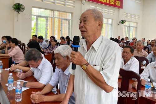 Cử tri xã Vĩnh Hựu kiến nghị nhiều vấn đề dân sinh
