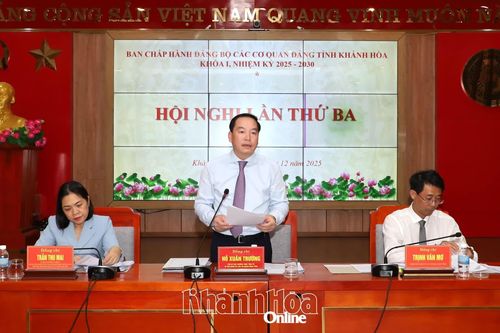 Hội nghị lần thứ ba Ban Chấp hành Đảng bộ Các cơ quan Đảng tỉnh