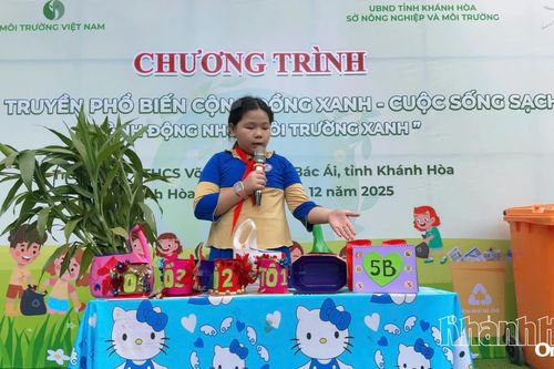 Triển khai thí điểm mô hình 'Cộng đồng xanh - Cuộc sống xanh' tại trường học