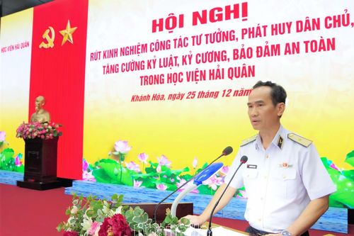 Học viện Hải quân tổ chức hội nghị về công tác tư tưởng