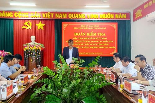 Tăng cường thực hiện dân chủ ở cơ sở, phát huy vai trò giám sát của Nhân dân