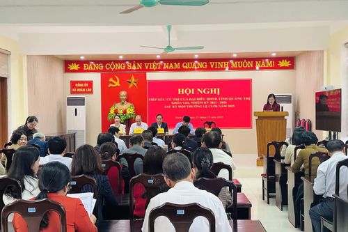 Đại biểu HĐND tỉnh tiếp xúc cử tri tại xã Hoàn Lão