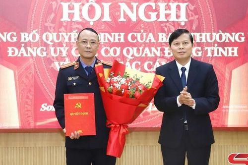 Công bố quyết định của Ban Thường vụ Đảng ủy các cơ quan Đảng tỉnh về công tác cán bộ tại Đảng ủy Viện Kiểm sát nhân dân tỉnh Sơn La