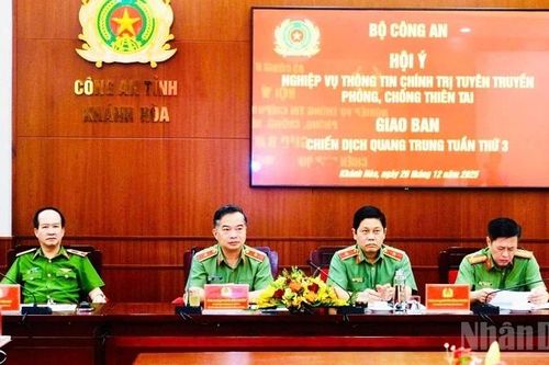 Hội ý nghiệp vụ thông tin, tuyên truyền phòng, chống thiên tai, giao ban 'Chiến dịch Quang Trung'