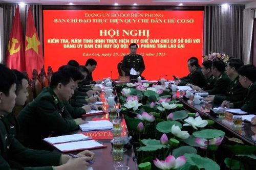 Bộ đội Biên phòng Lào Cai thực hiện nghiêm túc quy chế dân chủ cơ sở