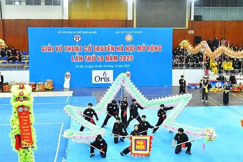 Khai mạc Giải Võ thuật cổ truyền Hà Nội mở rộng lần thứ 40 năm 2025