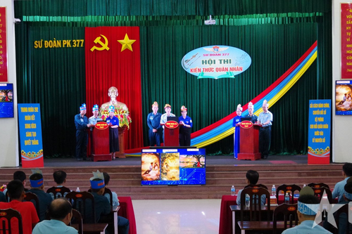 Sư đoàn 377 tổ chức chung kết Hội thi kiến thức quân nhân