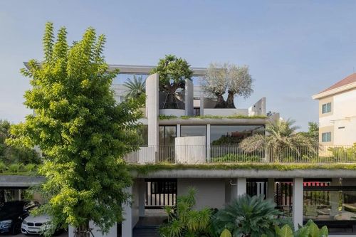 Biệt thự 3 tầng với kiến trúc mở, sống xanh giữa đô thị nhiệt đới