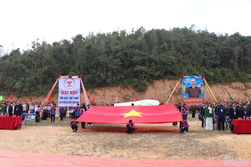 Hơn 600 vận động viên tham gia Đại hội Thể dục thể thao xã Pu Nhi lần thứ I